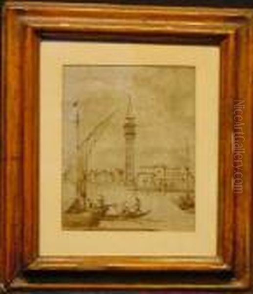 Venetiancanal Scene Oil Painting by Francesco Guardi