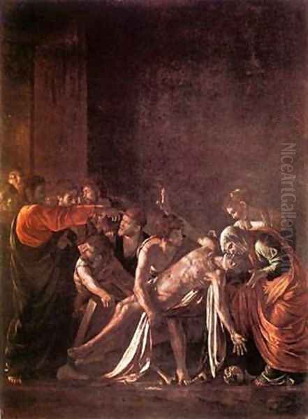 The Raising of Lazarus Oil Painting by Michelangelo Merisi Da Caravaggio