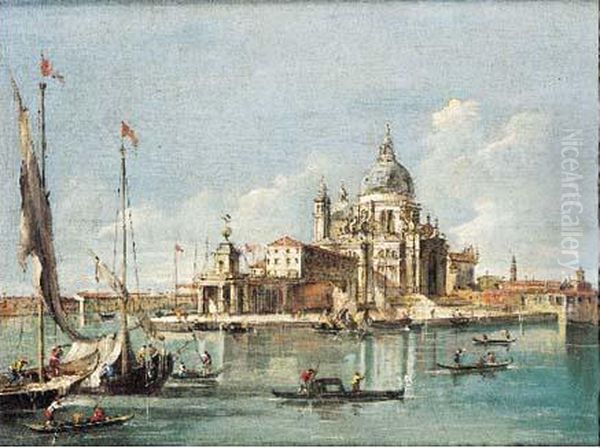 Vue De La Salute Oil Painting by Francesco Guardi