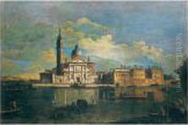 Venice, A View Of The Church Of San Giorgio Maggiore From The Bacino Di San Marco Oil Painting by Francesco Guardi