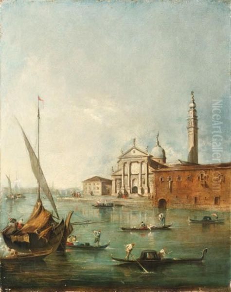 San Giorgio Maggiore, Venice Oil Painting by Francesco Guardi