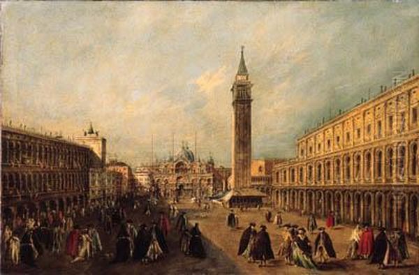 The Basilica Di San Marco, Venice Oil Painting by Francesco Guardi