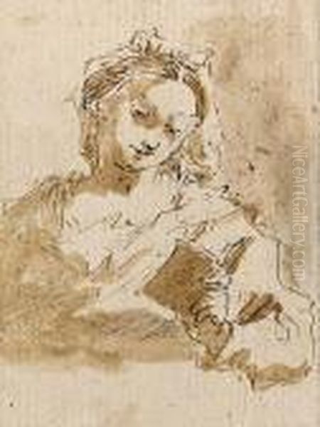 The Virgin Reading Oil Painting by Francesco Guardi