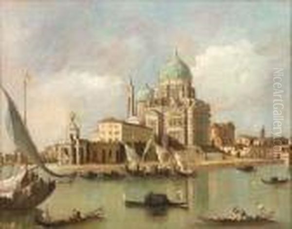 Vue De Santa Maria Della Salute Oil Painting by Giacomo Guardi