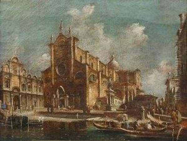 Vue De 
Venise Oil Painting by Giacomo Guardi