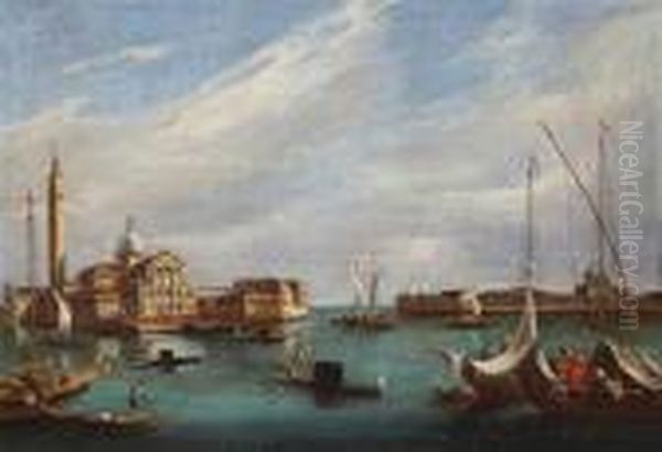 Vedute Vonvenedig Mit Blick Auf Die Isola San Giorgio Maggiore Oil Painting by Giacomo Guardi