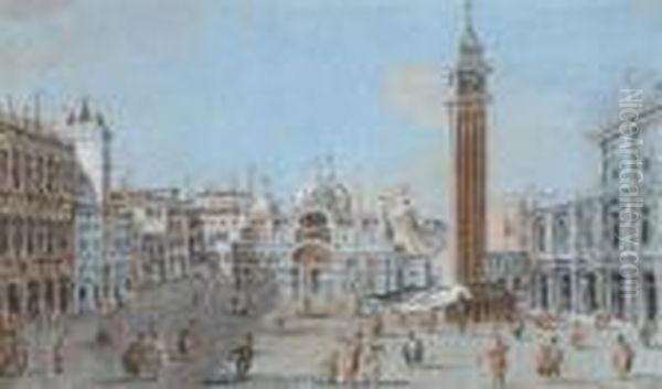 St. Mark's Square, Venice Oil Painting by Giacomo Guardi