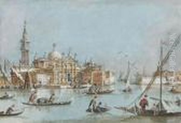 Vue De San Giorgio Maggiore, Venise Oil Painting by Giacomo Guardi