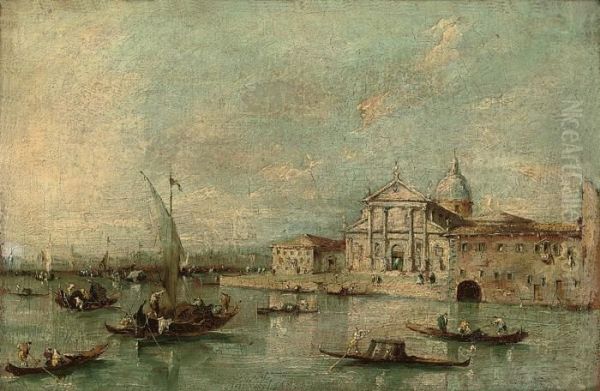 San Giorgio Maggiore, Venice Oil Painting by Giacomo Guardi