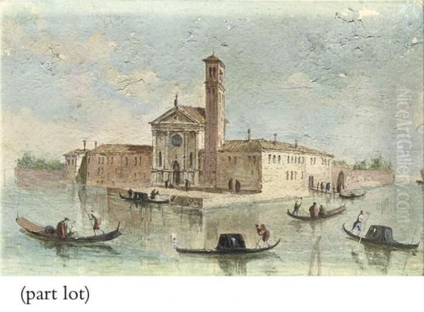 View Of The Island Of San Clemente, Venice Oil Painting by Giacomo Guardi