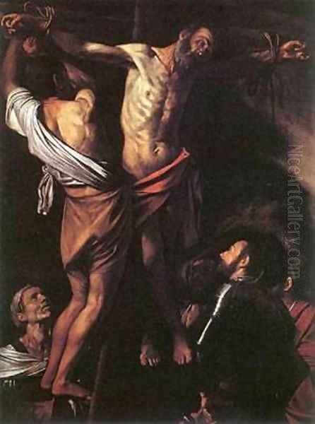 The Crucifixion of St Andrew Oil Painting by Michelangelo Merisi Da Caravaggio