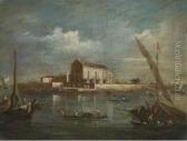 Veduta Di Venezia Oil Painting by Giacomo Guardi