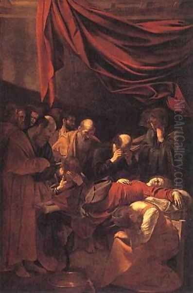 The Death of the Virgin Oil Painting by Michelangelo Merisi Da Caravaggio