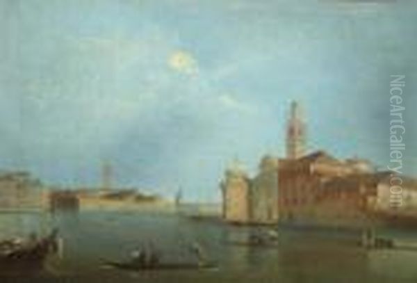 L'isola Di San Michele Verso Murano Oil Painting by Giacomo Guardi