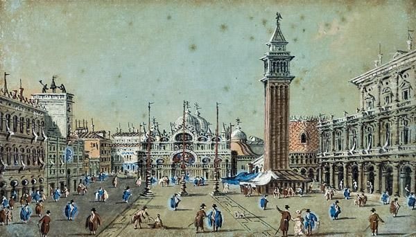 Veduta Della Piazza Di S. Marco Oil Painting by Giacomo Guardi