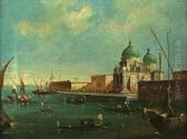 A View Of Santa Maria Della Salute, Venice Oil Painting by Giacomo Guardi