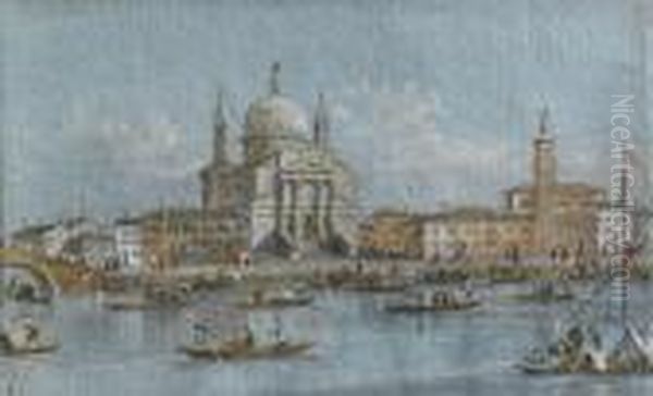 Veduta Della Chiesa Del Redentore Alla Giudecca, Venezia Oil Painting by Giacomo Guardi