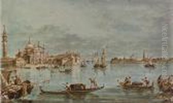 View Of San Giorgio Maggiore, Venice Oil Painting by Giacomo Guardi