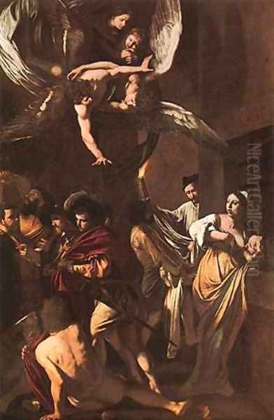 The Seven Acts of Mercy Oil Painting by Michelangelo Merisi Da Caravaggio