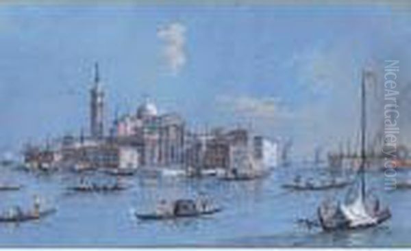 View Of San Giorgio Maggiore, Venice Oil Painting by Giacomo Guardi