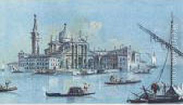 View Of San Giorgio Maggiore Oil Painting by Giacomo Guardi