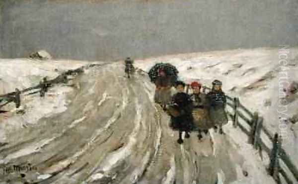 Return from School 1901 Oil Painting by James Wilson Morrice