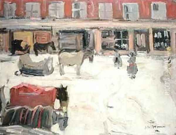 Snow Scene Oil Painting by James Wilson Morrice