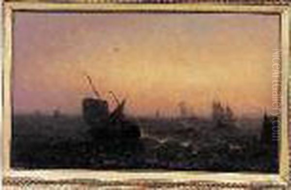 Crepuscule Marin Oil Painting by Herminie Gudin