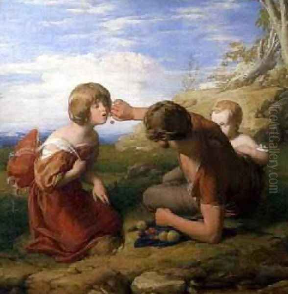 Open your mouth and shut your eyes Oil Painting by William Mulready