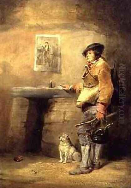 Irish Tinker Oil Painting by William Mulready