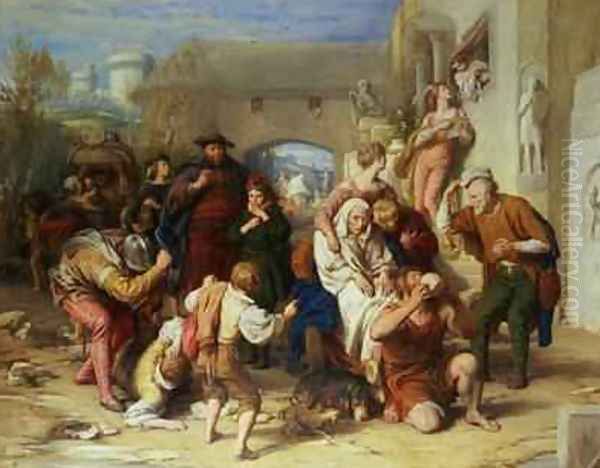 The Seven Ages of Man 1835-8 Oil Painting by William Mulready