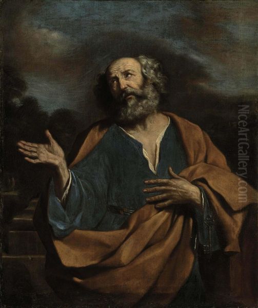 Saint Peter Oil Painting by Guercino