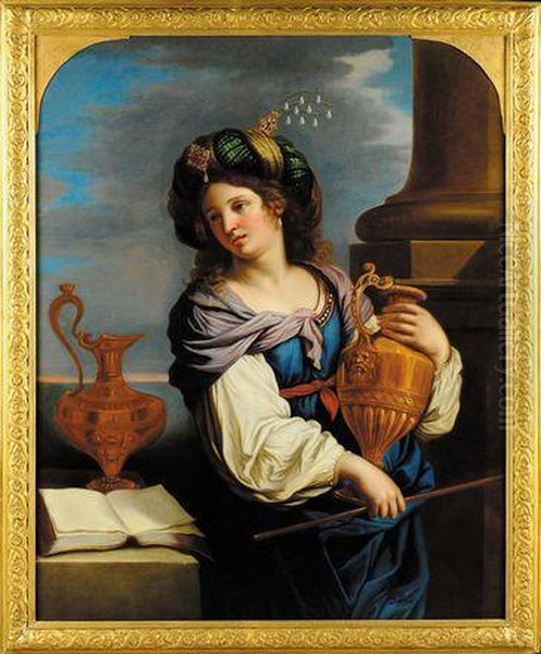 Figura Di Sibilla Oil Painting by Guercino