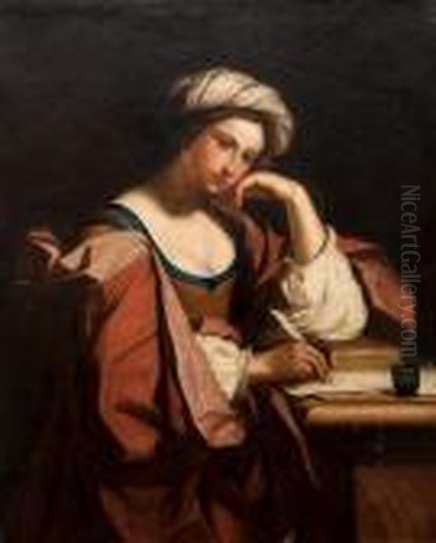 La Sibylle Persique. Oil Painting by Guercino