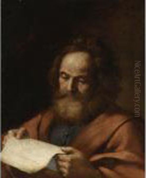 Saint Luke Oil Painting by Guercino