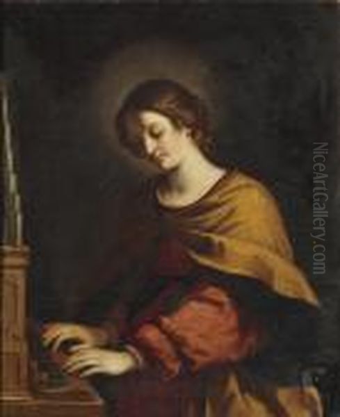 St. Cecilia Oil Painting by Guercino