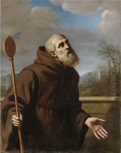 San Francesco Da Paola Oil Painting by Guercino