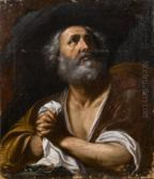 Saint Peter Oil Painting by Guercino