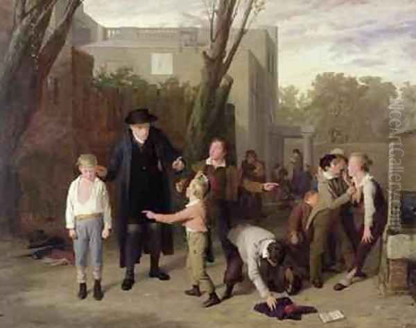 The Fight Interrupted 1815-16 Oil Painting by William Mulready