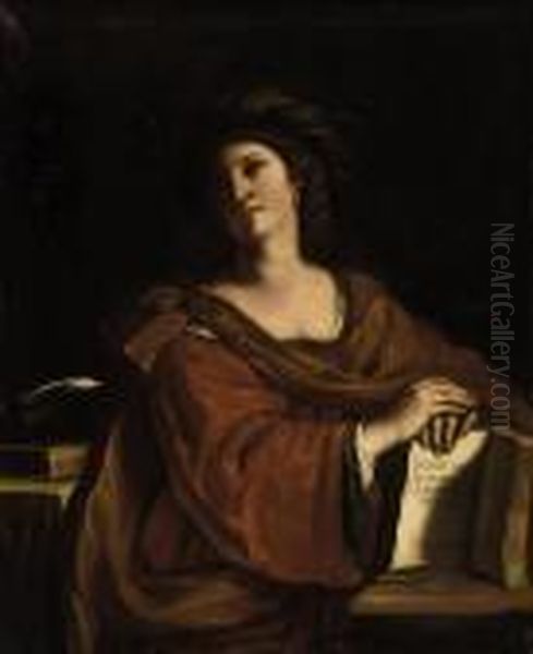 The Samian Sybil Oil Painting by Guercino