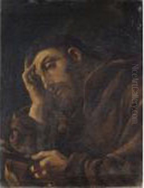 San Francesco Oil Painting by Guercino