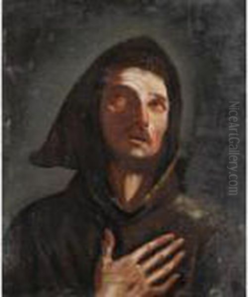 San Francesco Oil Painting by Guercino