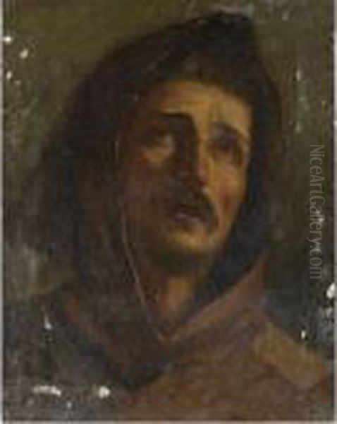 San Francesco Oil Painting by Guercino