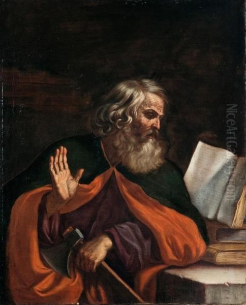 San Mattia Apostolo Oil Painting by Guercino