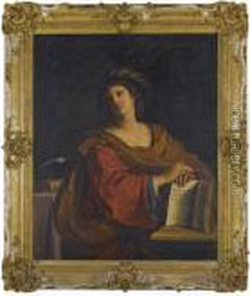 The Samian Sybil Oil Painting by Guercino