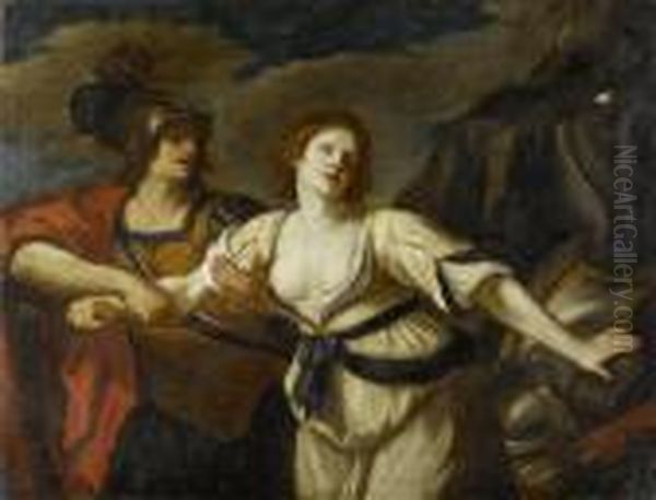 Rinaldo And Armida Oil Painting by Guercino