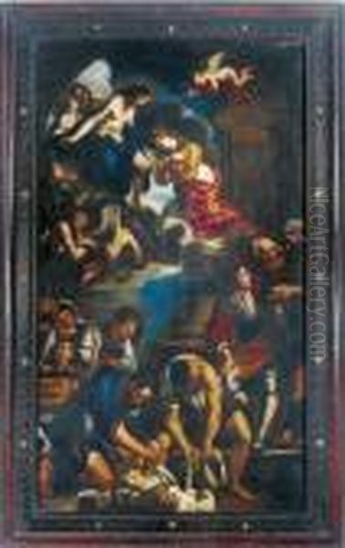 The Assumption Of Saint Petronilla Oil Painting by Guercino