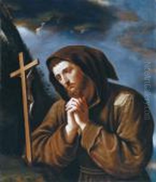 San Francesco Oil Painting by Guercino