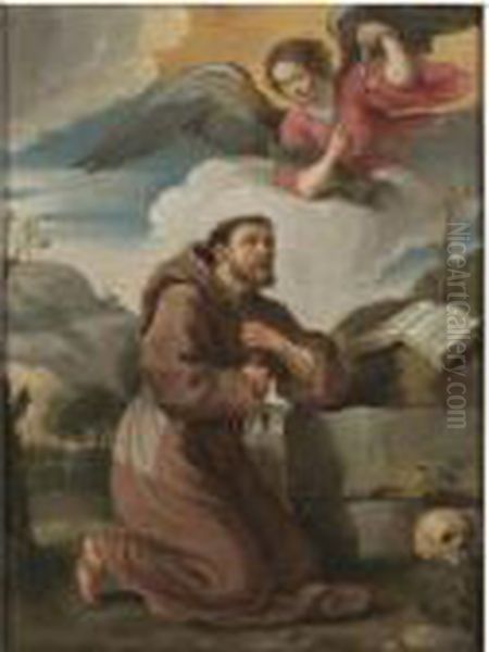 Saint Francis Oil Painting by Guercino