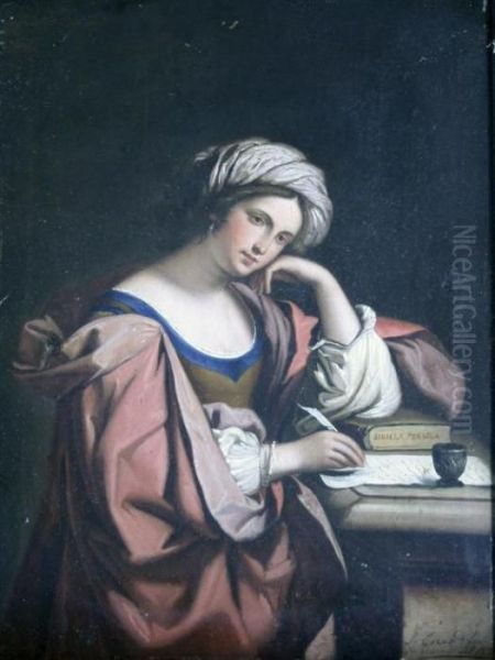 Sibilla Persica Oil Painting by Guercino